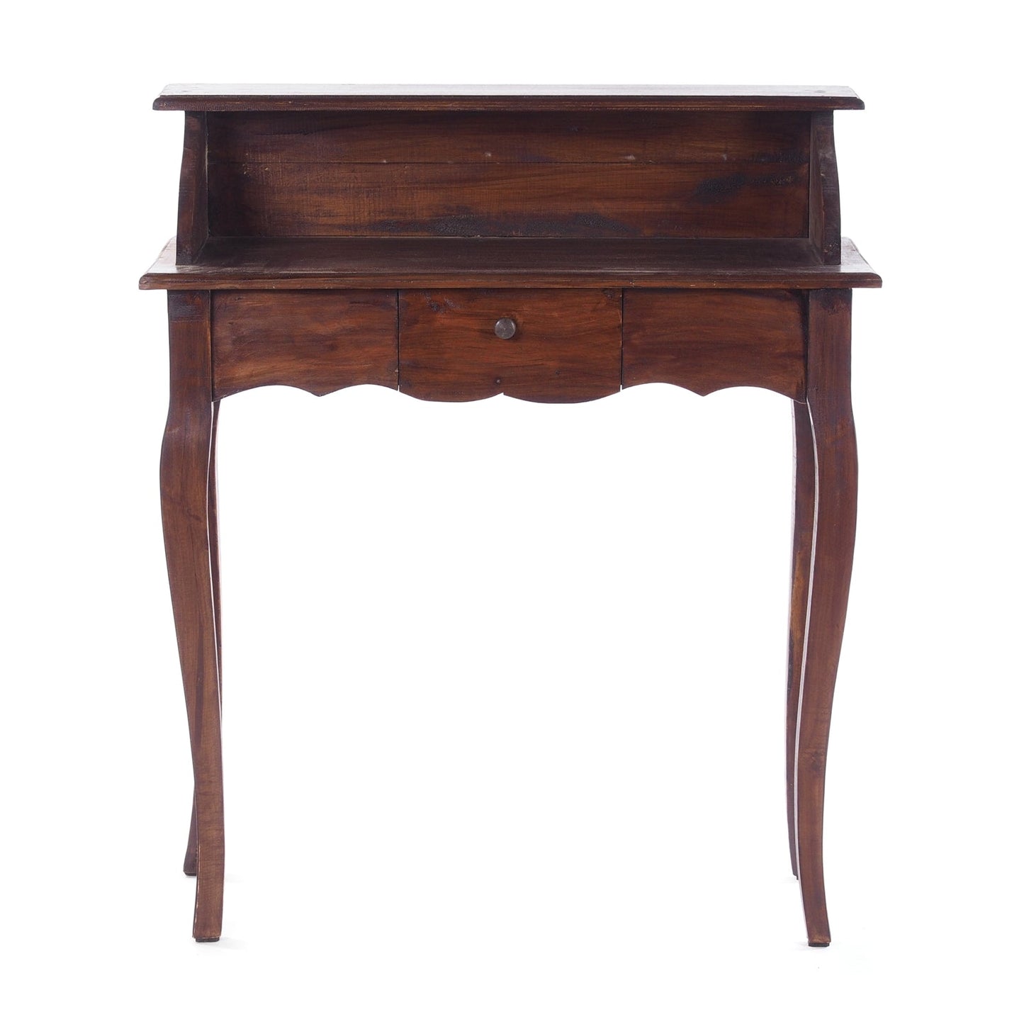 MASSIVHOLZ SEKRETÄR NAPOLEON 92x80cm(HxB) | Massivholz Schreibtisch | Farbe: 03 dunkelbraun