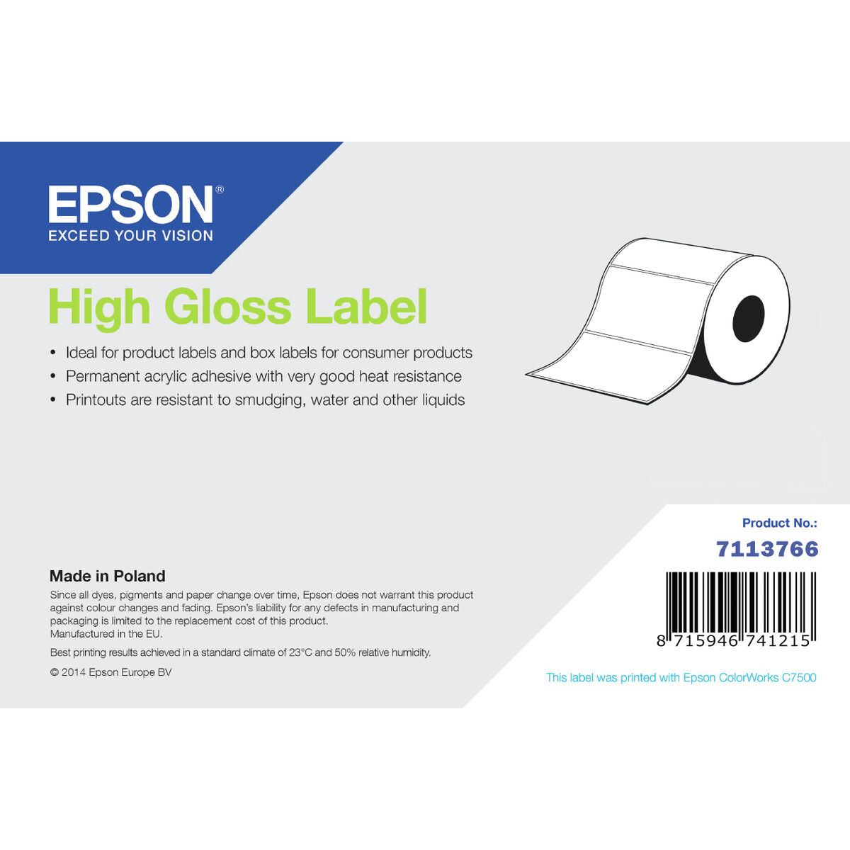 Original Tintenpatrone Epson 7113766