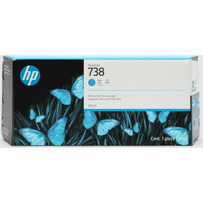 Original Tintenpatrone HP DESIGNJET 738 Türkis