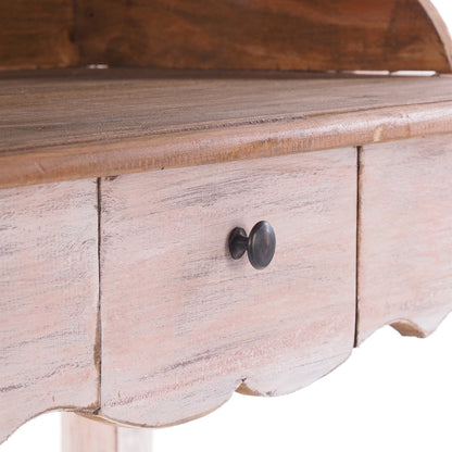 MASSIVHOLZ SEKRETÄR NAPOLEON 92x80cm(HxB) | Massivholz Schreibtisch | Farbe: 05 weiß-natur