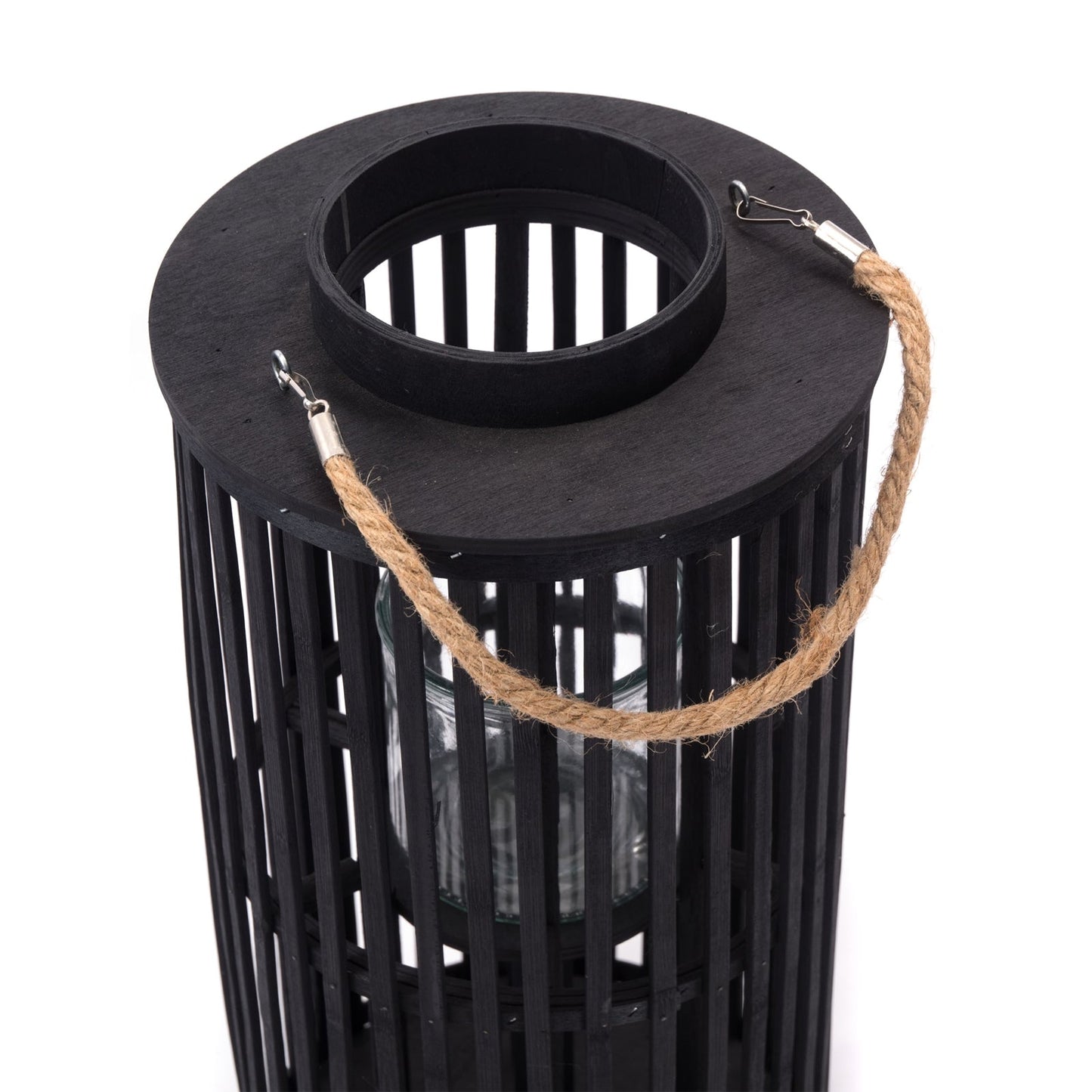 BAMBUS BODENLEUCHTER "MIDNIGHT" | Boden Windlicht, Laterne | Größe: 60 cm