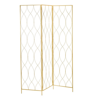 RAUMTEILER "LOUNGE" | Metall, gold, 170x120cm | Paravent