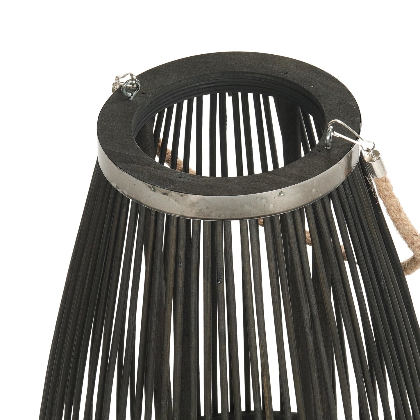 Deko  LATERNE "ZYA" |  Bambus | Natur Windlicht | Größe: 70 cm