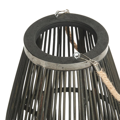 Deko  LATERNE "ZYA" |  Bambus | Natur Windlicht | Größe: 95 cm