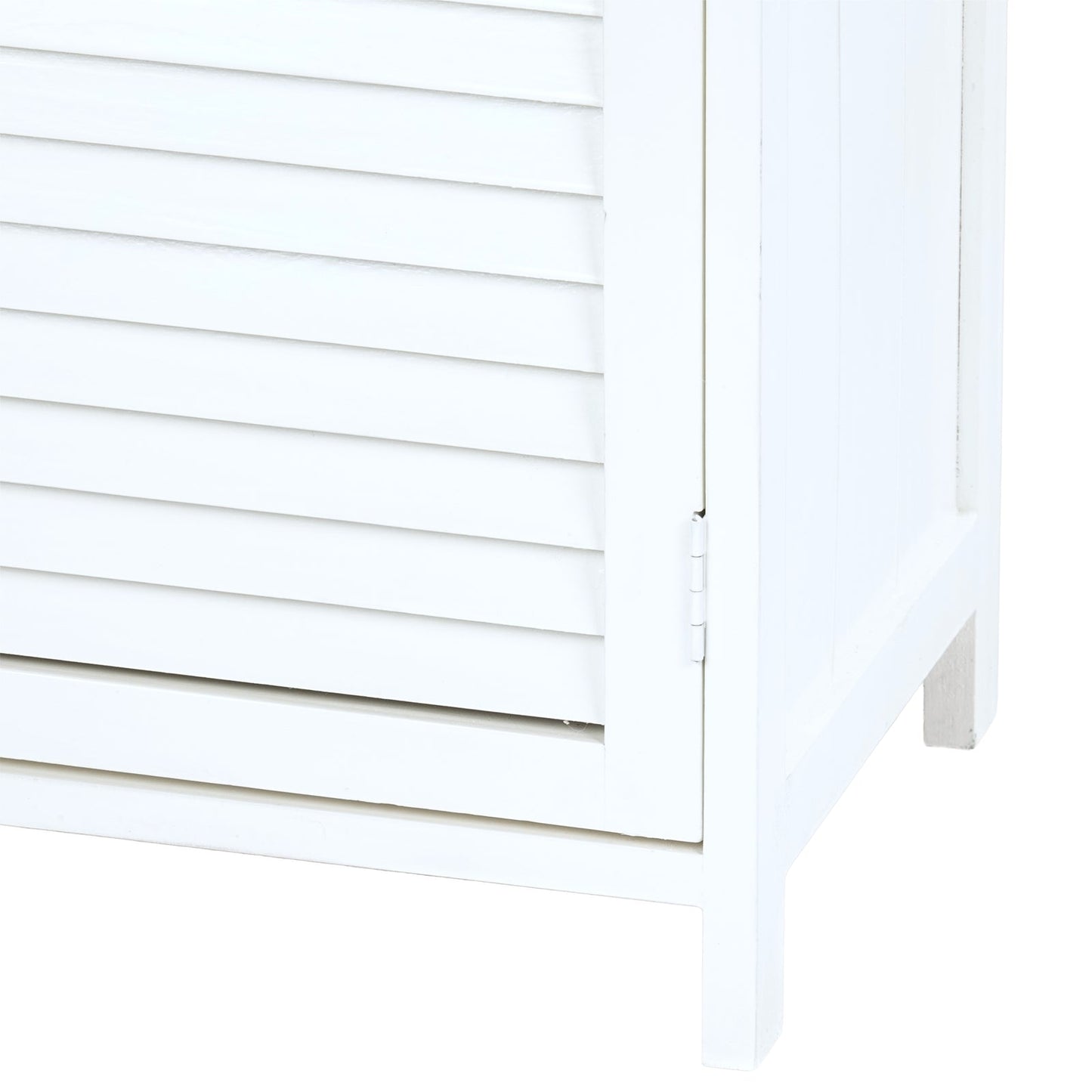BADSCHRANK "FRITZ" | Mahagoni Holz, 1 Rattan Korb | Bad Kommode