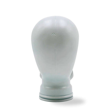 Glas KOPFHÖRERSTÄNDER TOTENKOPF| 26cm Glaskopf Skulptur | Farbe: M02 weiss