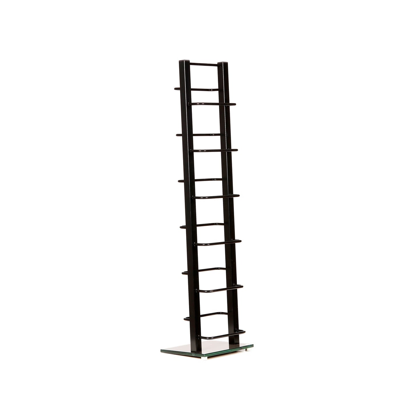 DESIGN CD STÄNDER "TOWER" | schwarz, 92 cm, Metall | für 85 CDs