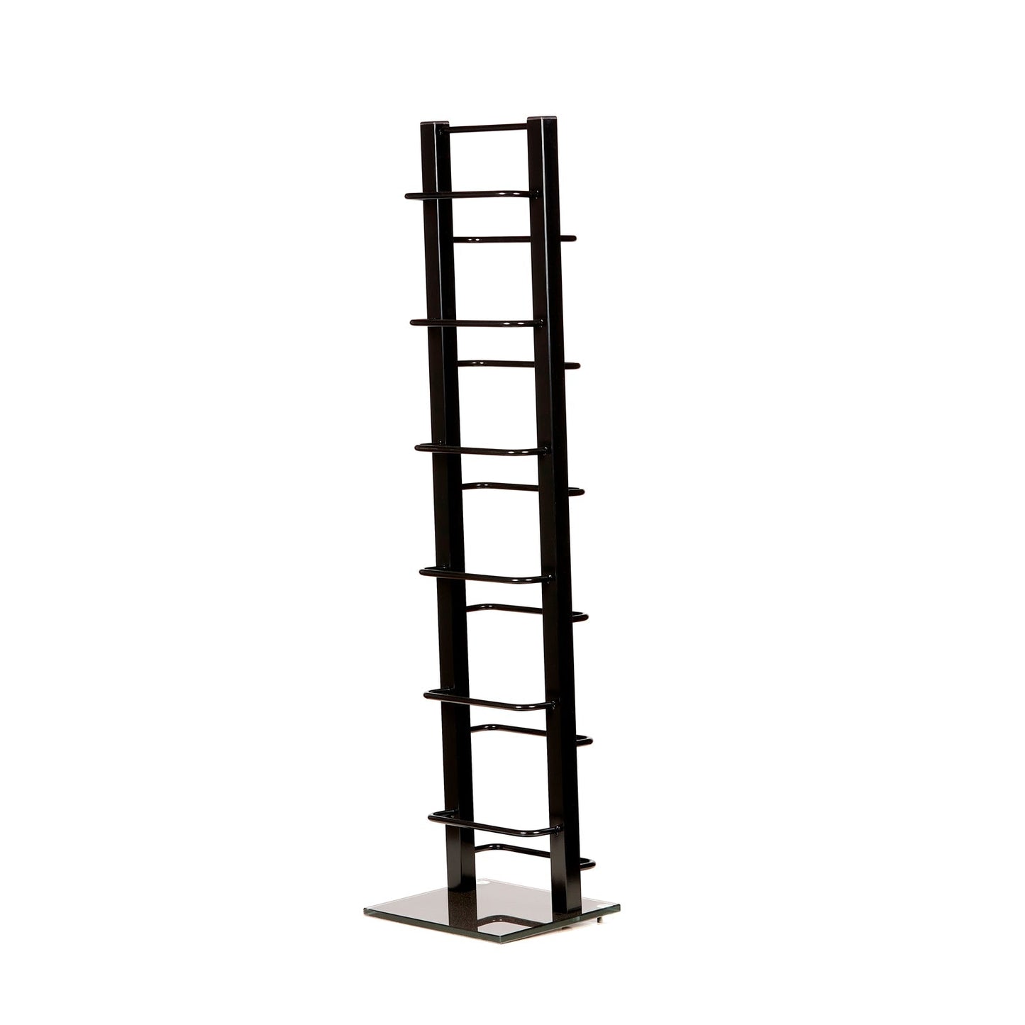 DESIGN CD STÄNDER "TOWER" | schwarz, 92 cm, Metall | für 85 CDs