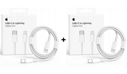 2x Original Apple Lightning USB-C Ladekabel 1m für iPhone 14 13 12 11 X Pro Max