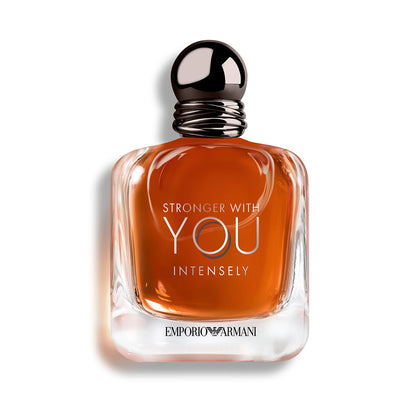 Armani Beauty - Stronger With You Intensely - Cologne for Men - Fougère Ambery Woody Men’s Fragrance - Pink Pepper, Lavender, Vanilla Notes
