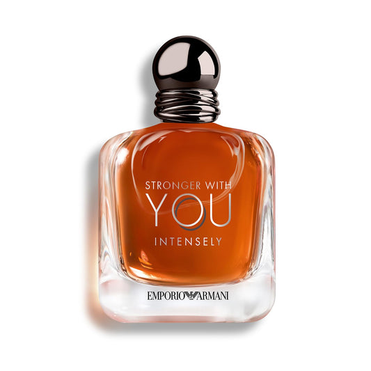Armani Beauty - Stronger With You Intensely - Cologne for Men - Fougère Ambery Woody Men’s Fragrance - Pink Pepper, Lavender, Vanilla Notes