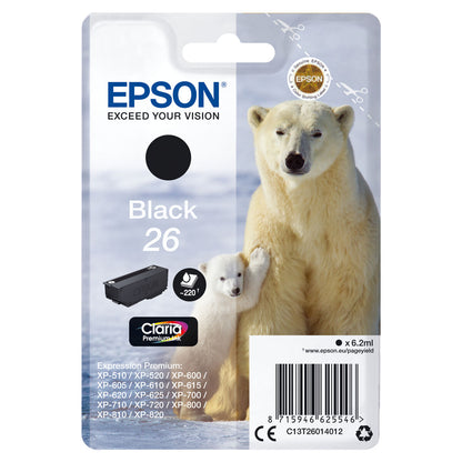 Original Tintenpatrone Epson T2601 Schwarz