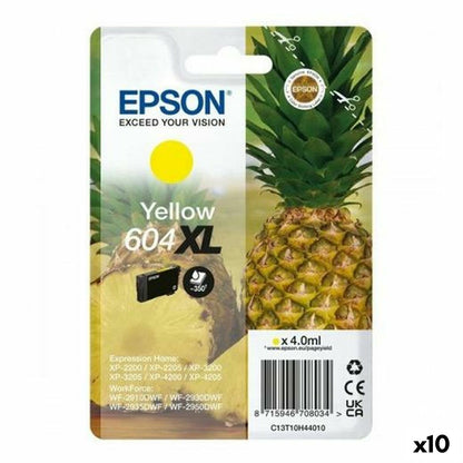 Original Tintenpatrone Epson XP-2200 WF-2910DWF Gelb (10 Stück)