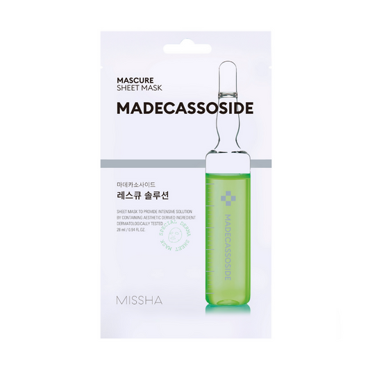 Mascure Rescue Solution Sheet Mask Madecasoside