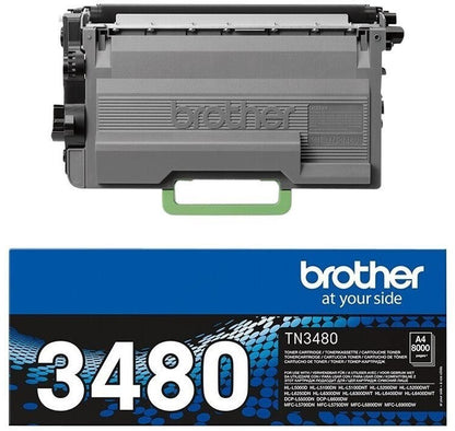 Brother TN-3480 Original Tonerkassette Schwarz – Bis zu 8.000 Seiten