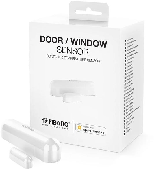 FIBARO HomeKit fähiger Sensor Fenster-/ Türkontaktsensor mit Temperatursensor