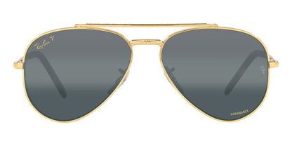 Ray-Ban New Aviator RB3625#colour_legend-gold-polar-clear-gradient-dark-blue